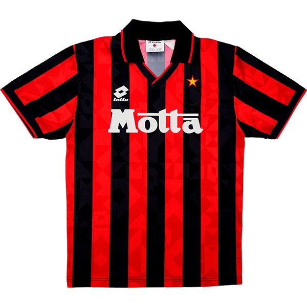 Camiseta Milan 1ª Retro 1993 1994 Negro Rojo